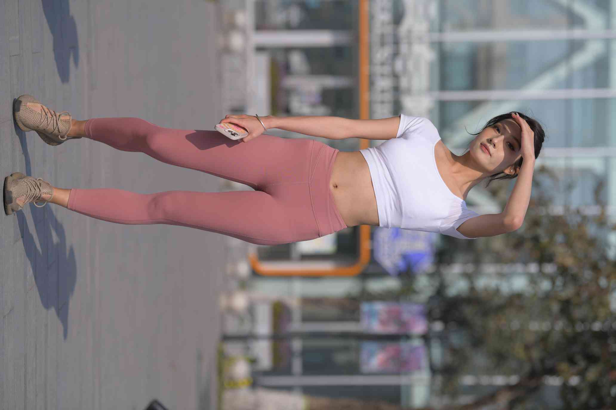 图片[4]-很漂亮的瑜伽裤女孩【419P】04013-q图库摄影套图图片大全