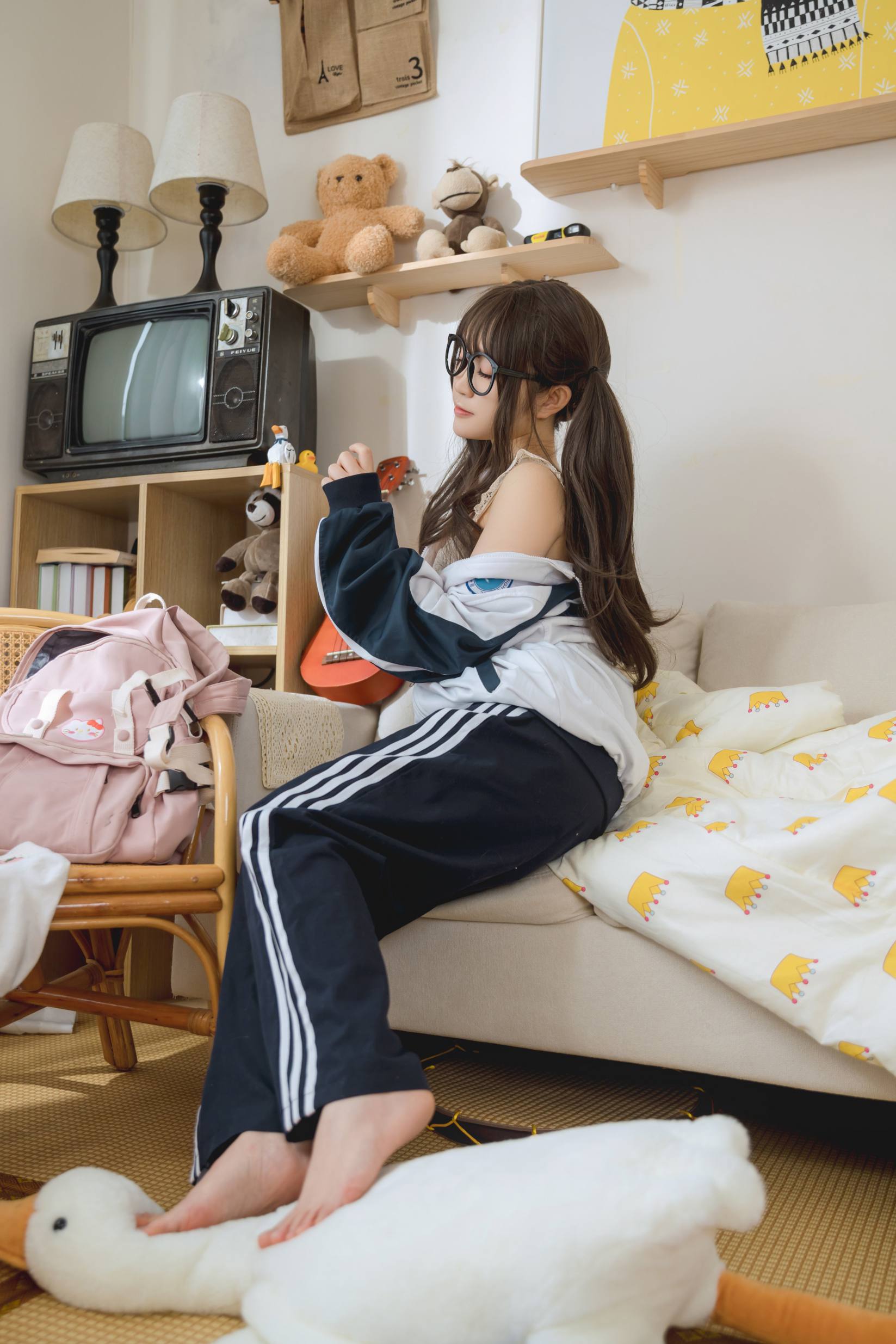 穿校服的双马尾女孩【64P】20010-q图库摄影套图图片大全