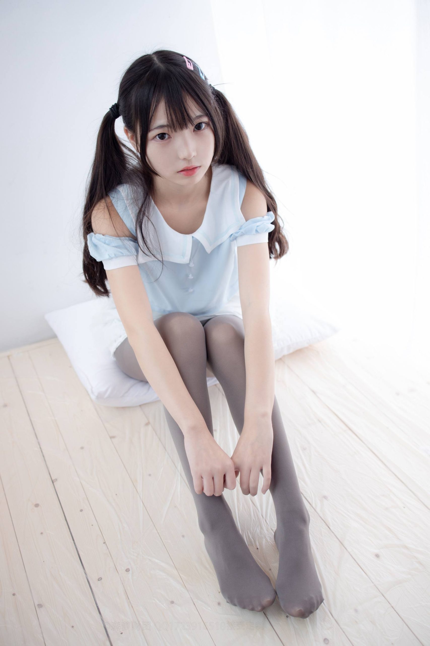 图片[3]-超级甜美的灰丝小姑娘【86P】20005-q图库摄影套图图片大全