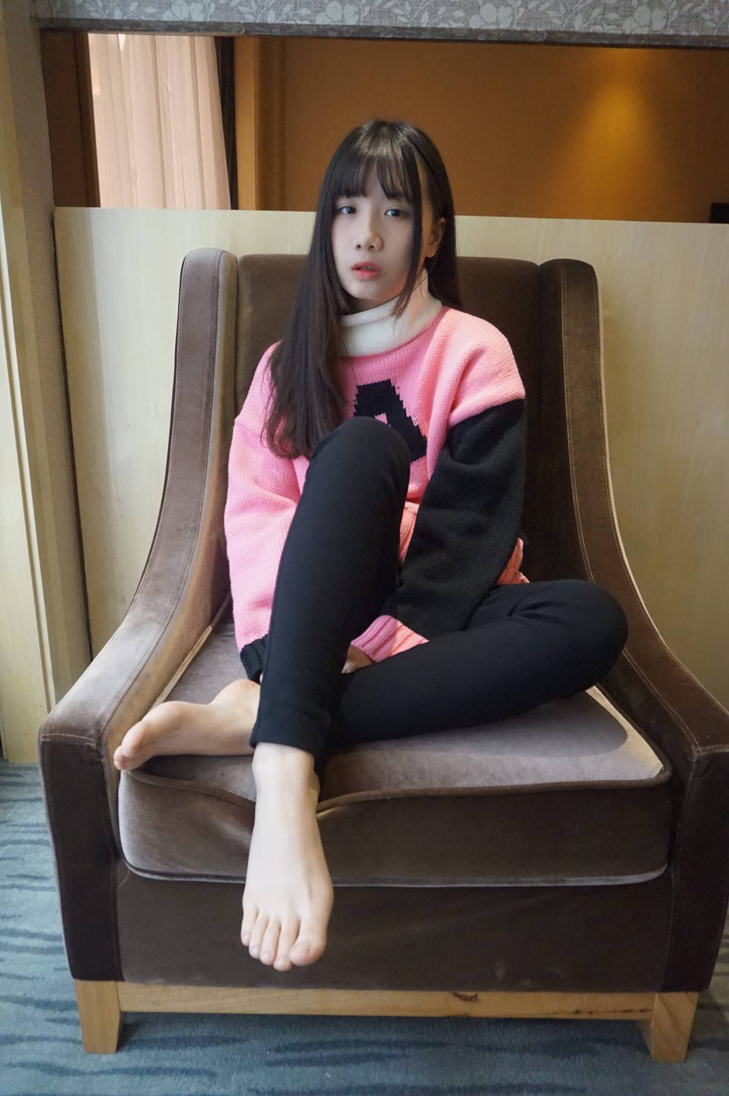 齐刘海的长发女孩【70P】20016-q图库摄影套图图片大全