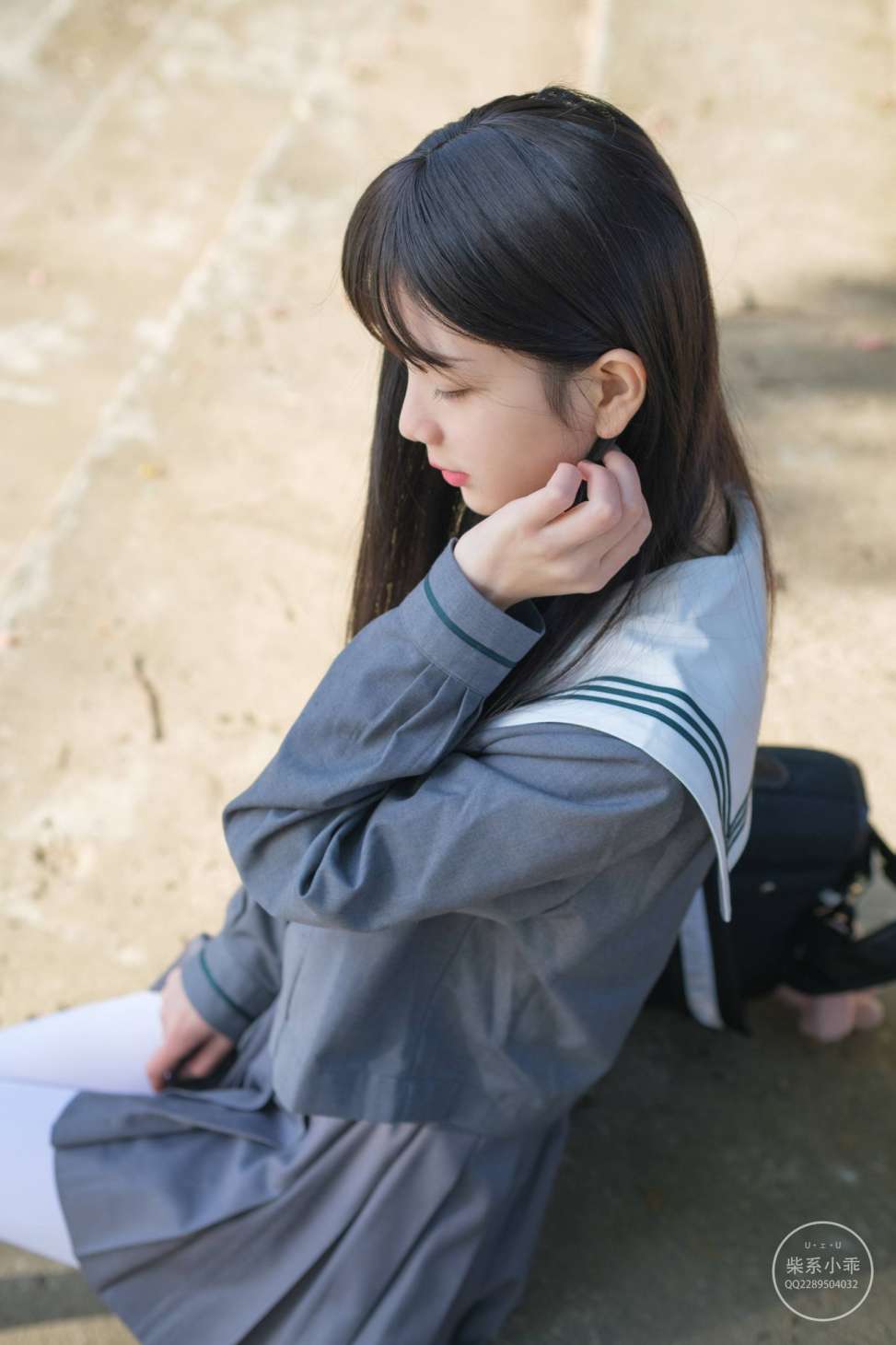 图片[3]-白丝清纯少女真的太可爱了【60P】20001-q图库摄影套图图片大全