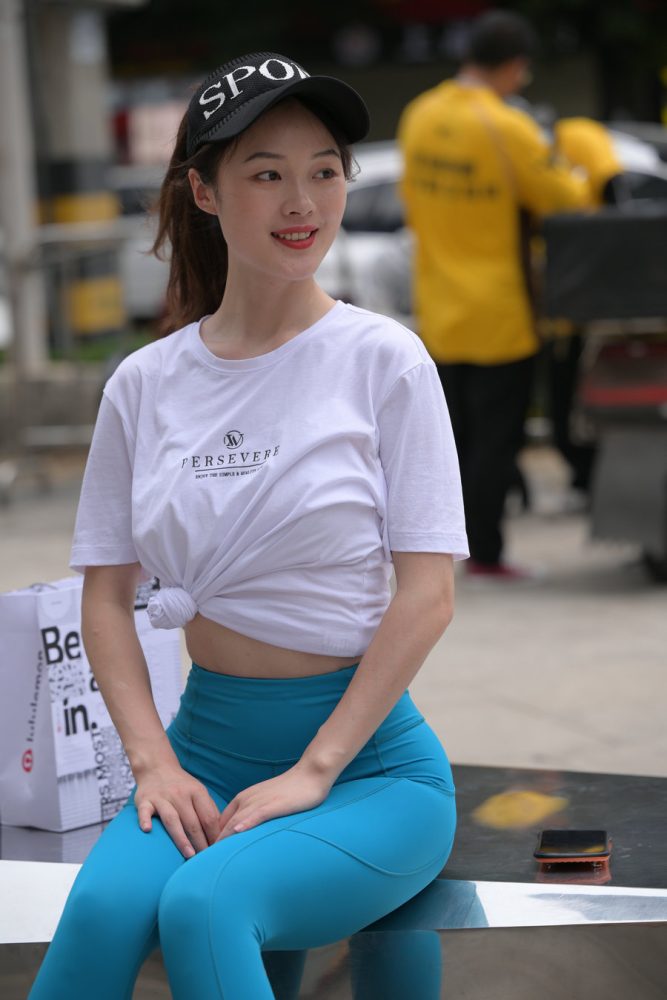 图片[2]-蓝色瑜伽裤阳光女孩J2095 611P1V-21.8GB-q图库摄影套图图片大全