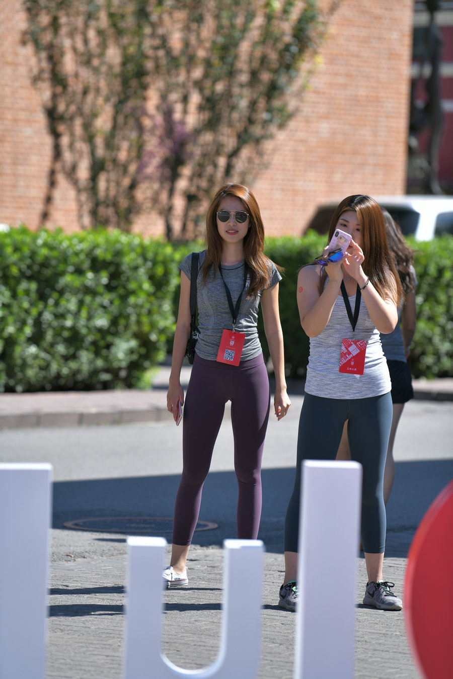 紫色瑜伽裤墨镜导游J4604 27P-336MB-q图库摄影套图图片大全