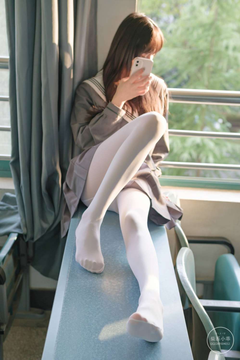 图片[6]-白丝清纯少女真的太可爱了【60P】20001-q图库摄影套图图片大全