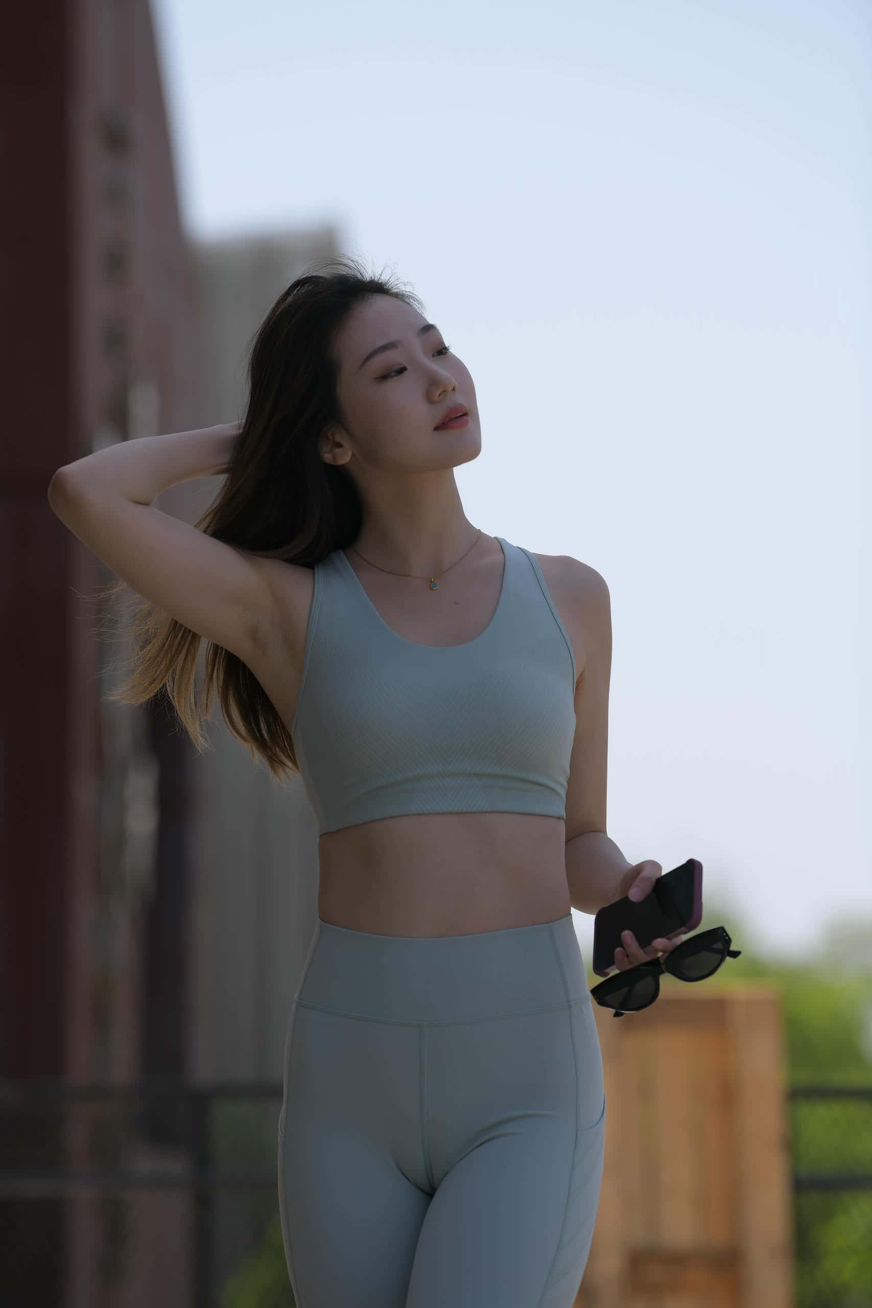 浅绿色瑜伽美女日常【743P】J6194-q图库摄影套图图片大全