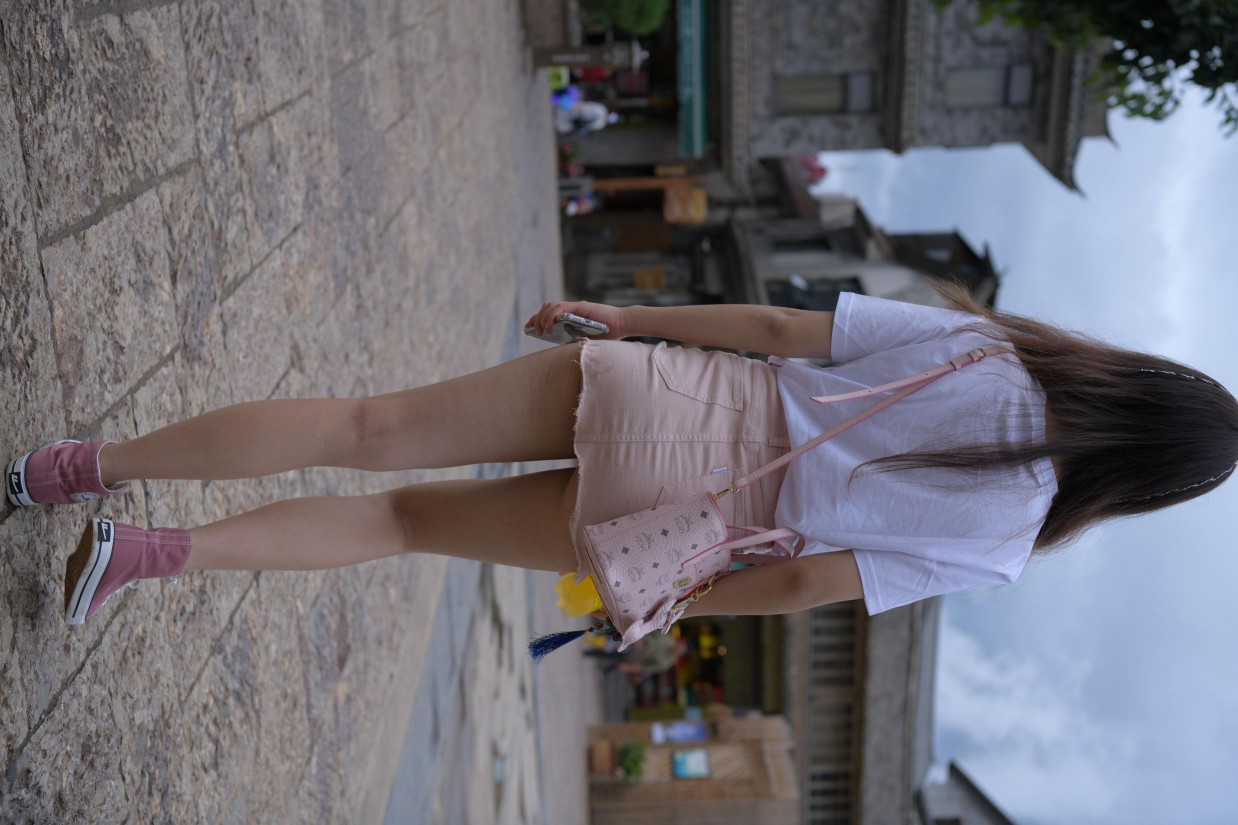 图片[8]-非常清纯甜美的短裙姑娘在逛街【458P】00052-q图库摄影套图图片大全