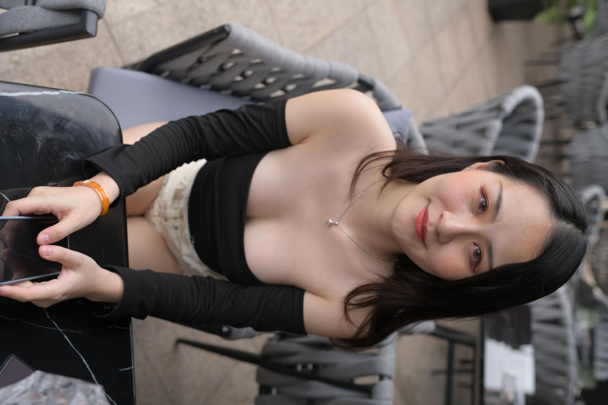 白色短裤的女生笑的很开心【177P】00035-q图库摄影套图图片大全