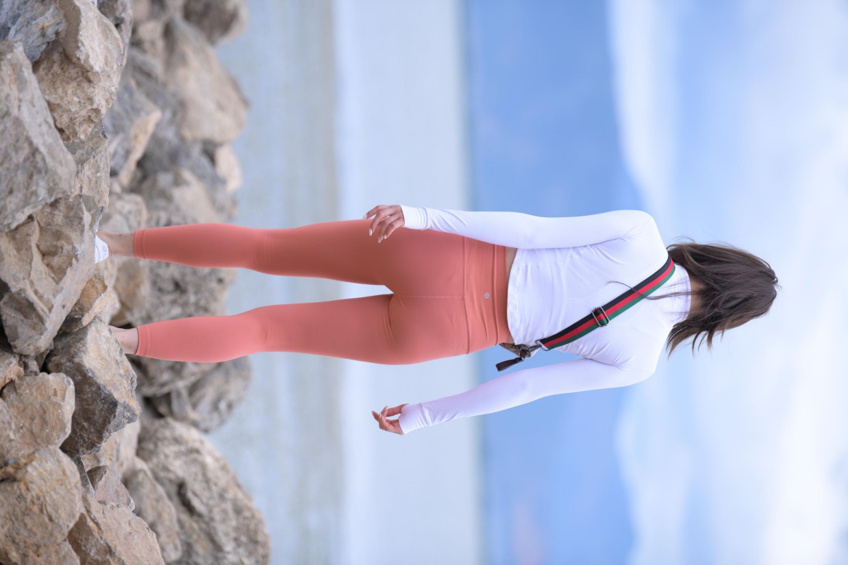 图片[6]-橙色瑜伽裤的高马尾姑娘【615P】00051-q图库摄影套图图片大全