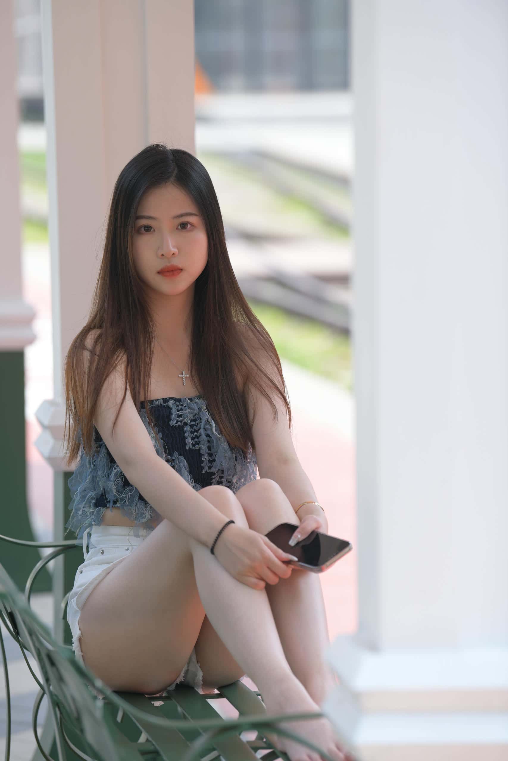 特别清纯的热裤姑娘，忒好看了【770P】F6241-q图库摄影套图图片大全