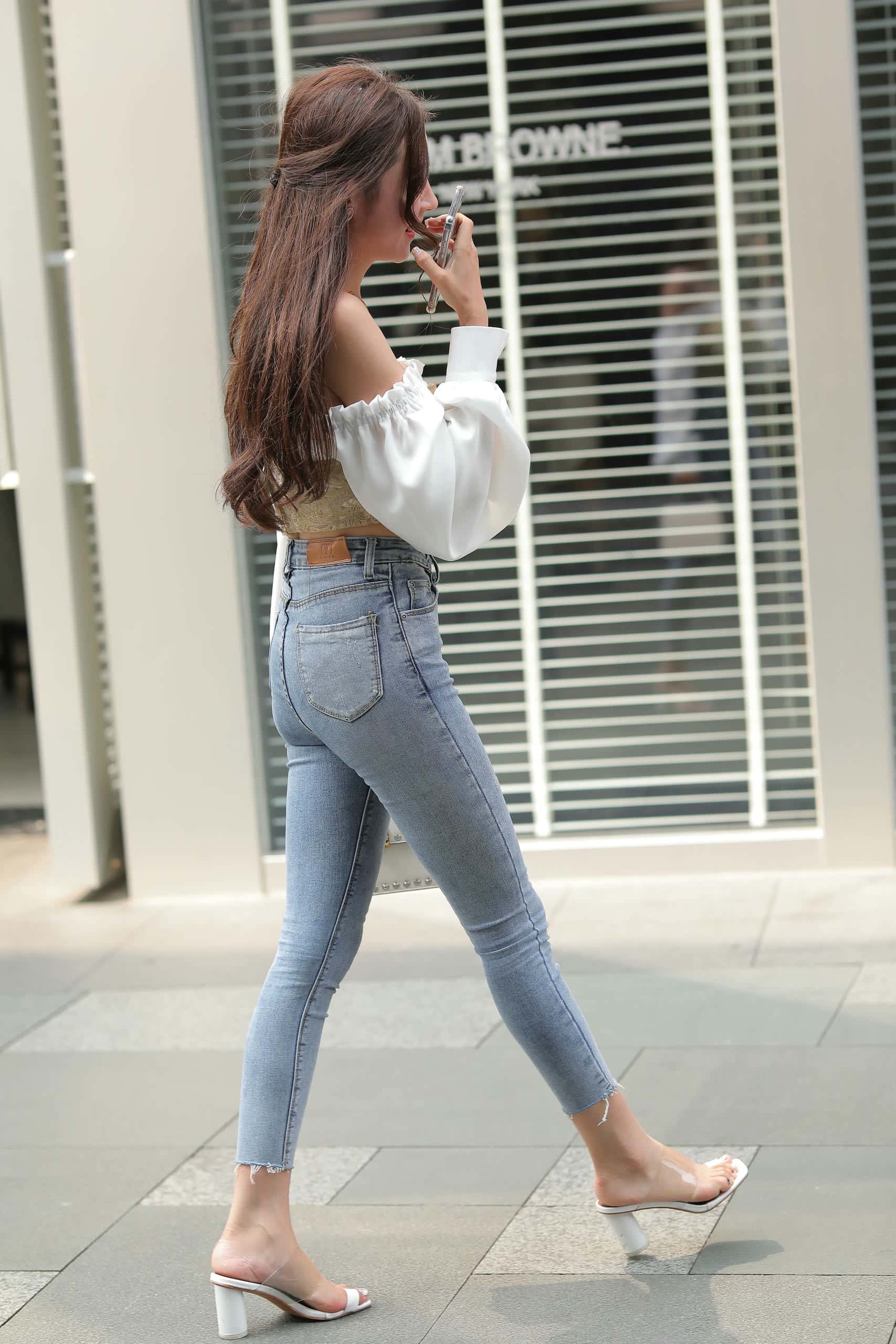 正在逛街的甜美牛仔裤姑娘【114P】000038-q图库摄影套图图片大全