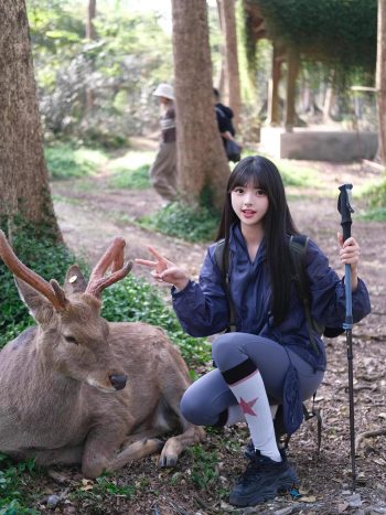 图片[5]-爱爬山的瑜伽裤MM，太甜美了！~-q图库摄影套图图片大全