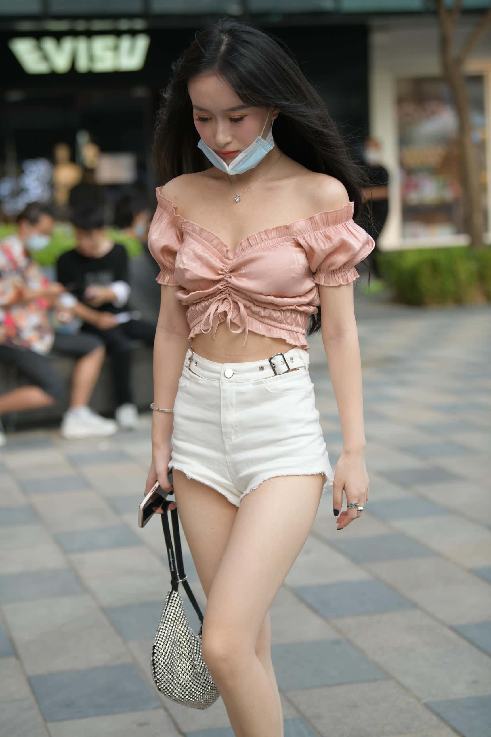 清纯动人粉白搭配【100P】J7926-q图库摄影套图图片大全