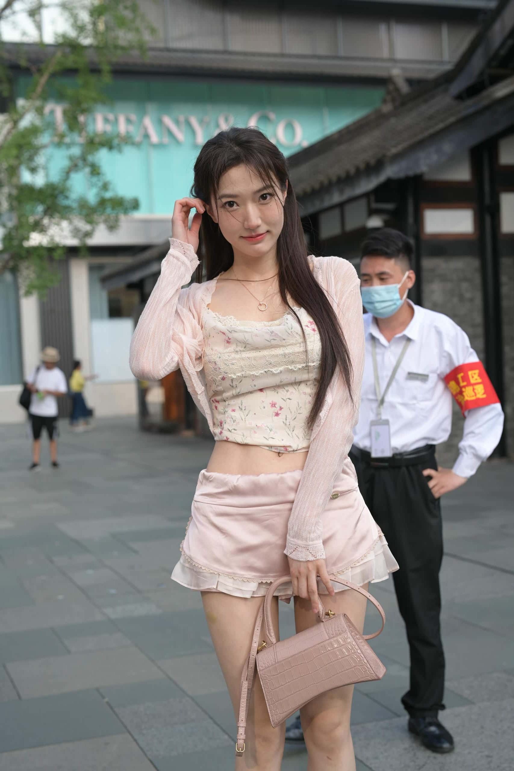 穿蕾丝蛋糕裙的粉色系少女【131P】J7577-q图库摄影套图图片大全