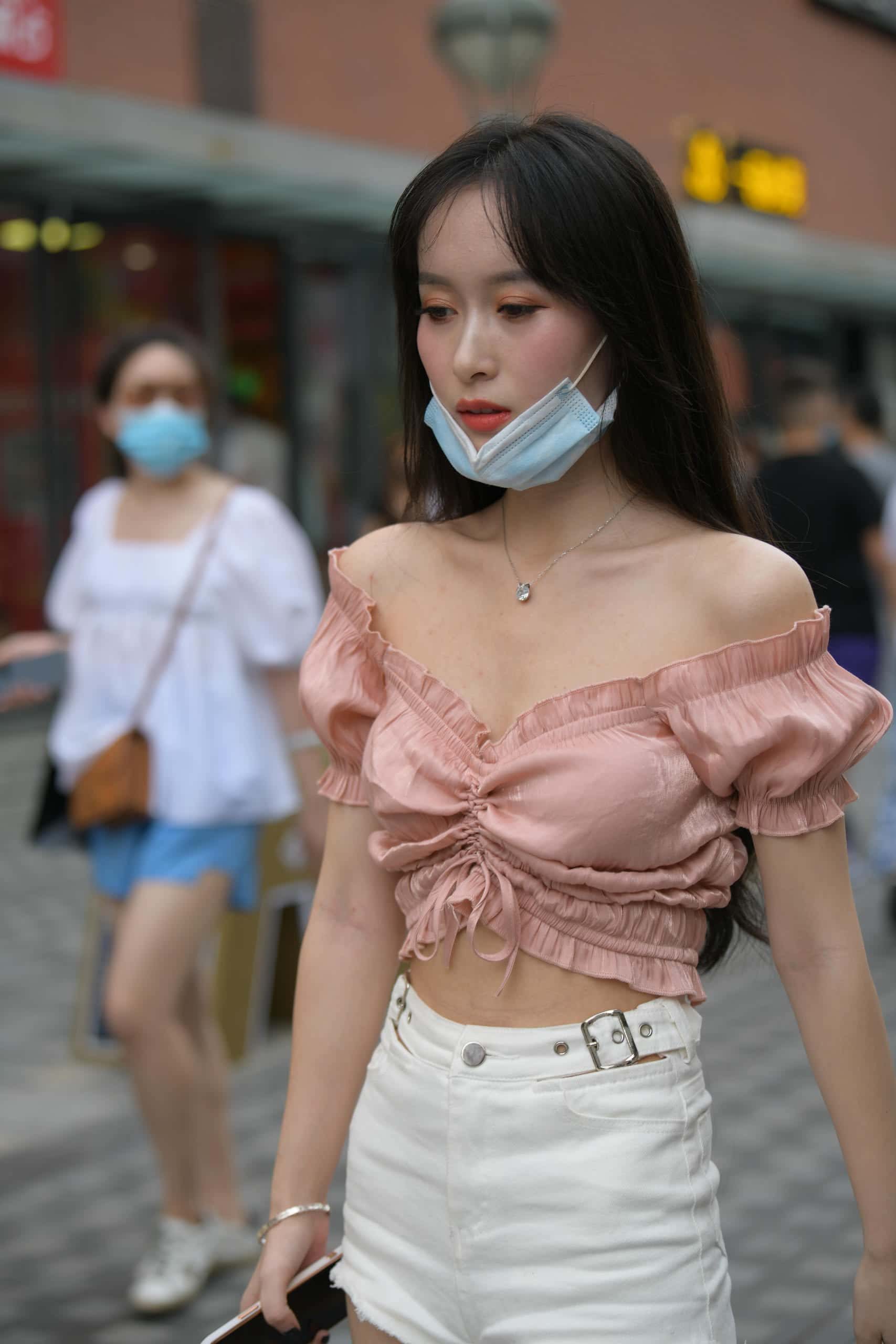 清纯动人粉白搭配【100P】J7926-q图库摄影套图图片大全