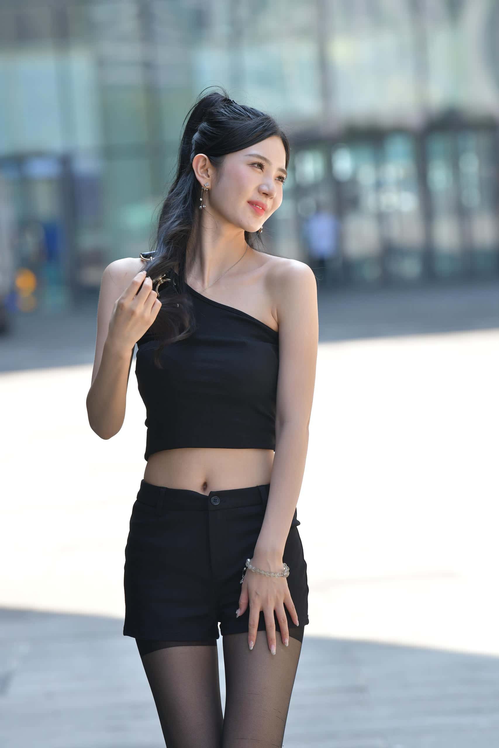 P3067-No.7596 迷人黑色短裤 【117P】-q图库摄影套图图片大全