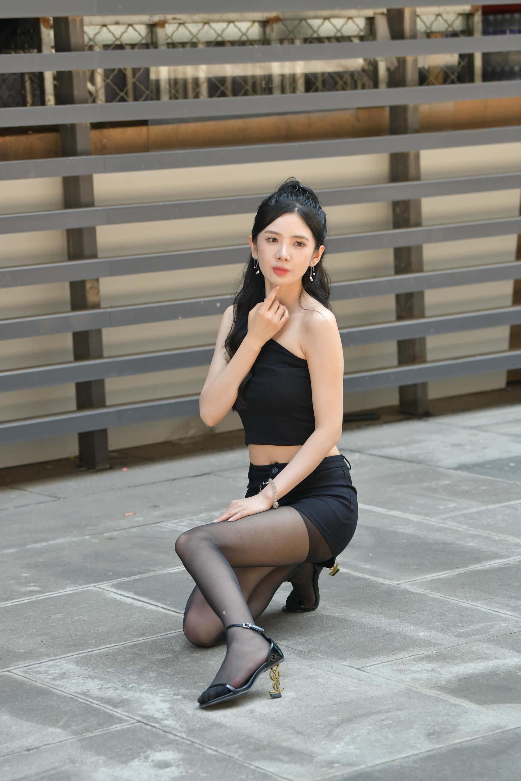 P3067-No.7596 迷人黑色短裤 【117P】-q图库摄影套图图片大全