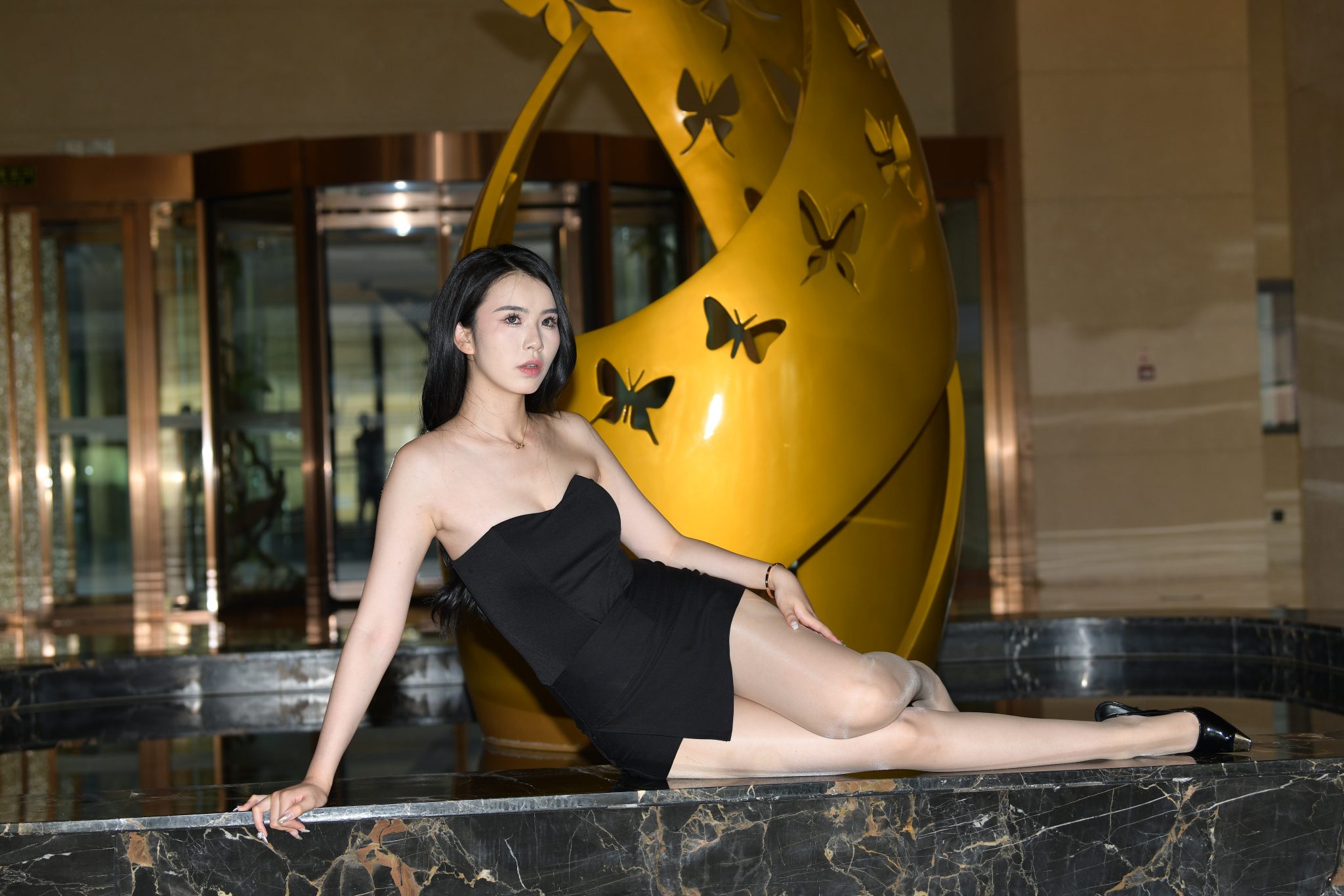 P3054 黑色短裙好身材 【60P1V】-q图库摄影套图图片大全