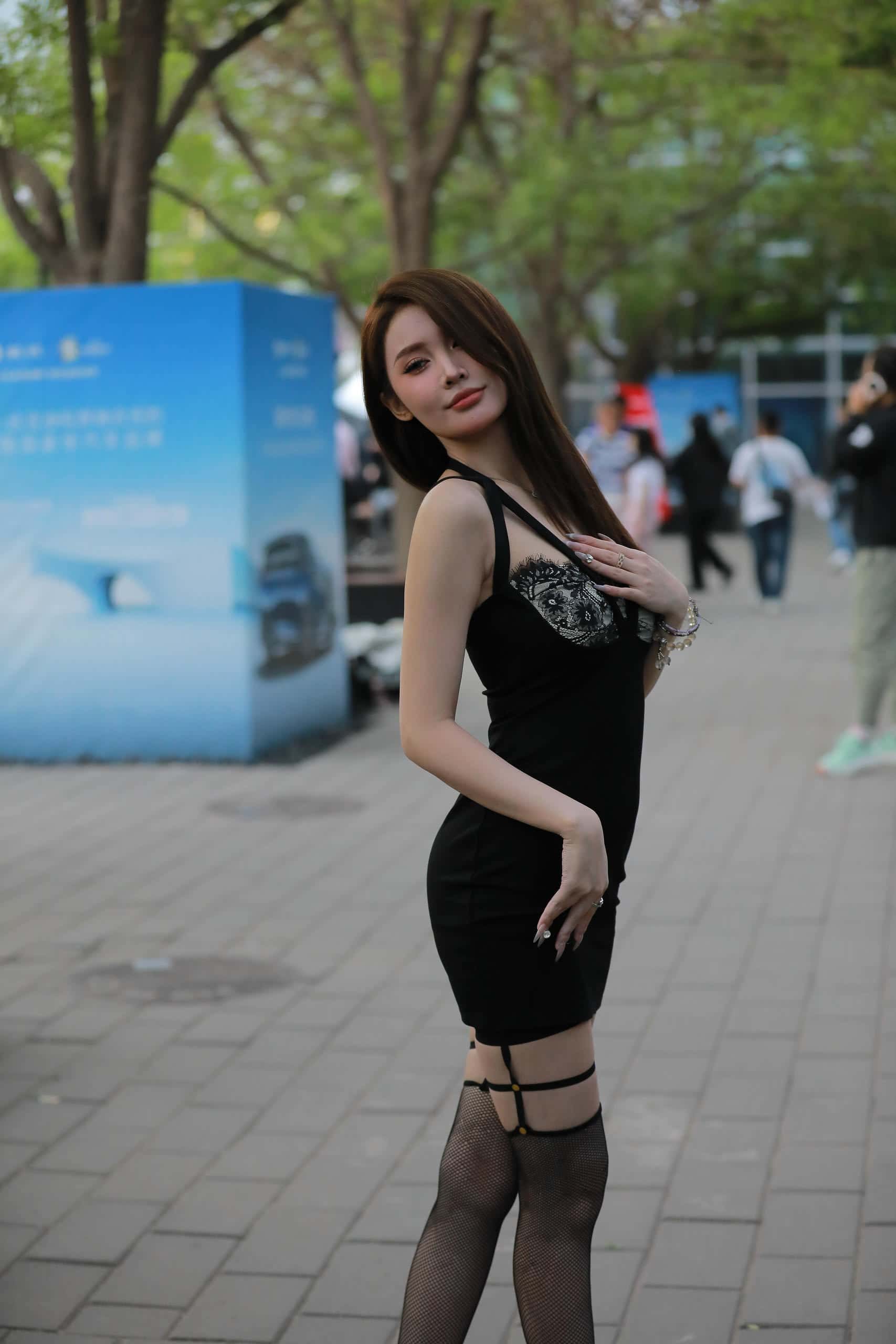 p3043 黑网袜高跟美女-q图库摄影套图图片大全